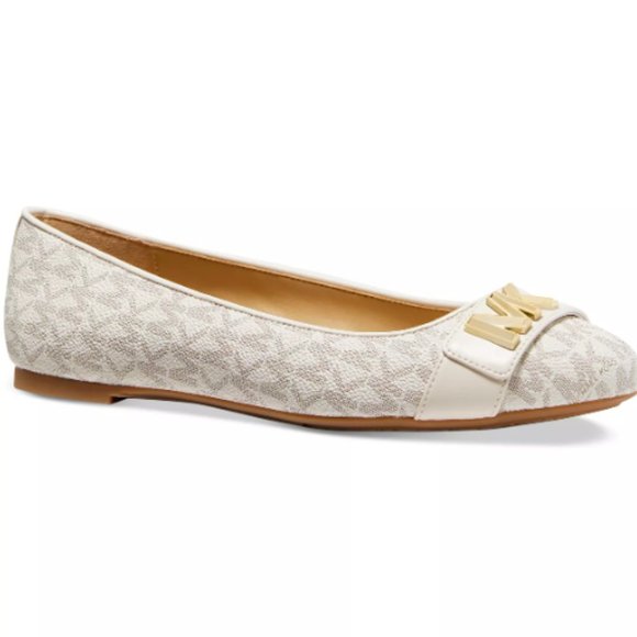 NIB Michael Kors Jilly Flats Vanilla - Picture 10 of 12